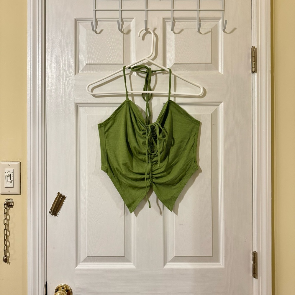 Green Halternecks Camisole